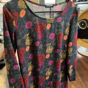 Floral Fall American Apparel Dress